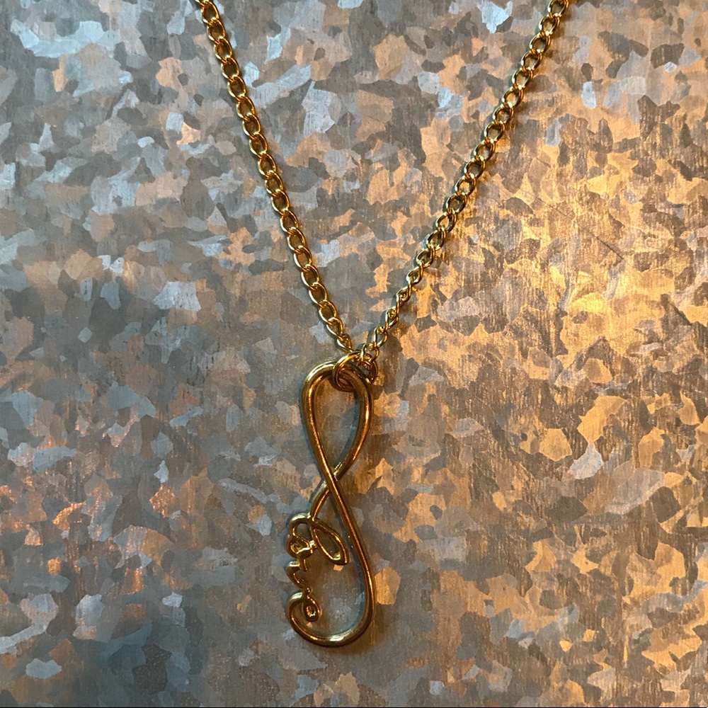 5/$35 😍 18in GoldPlated Infinity Love Necklace 💕